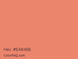Hex #ea846b Color Image
