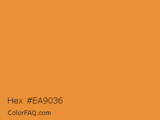 Hex #ea9036 Color Image