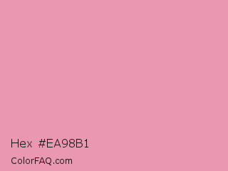Hex #ea98b1 Color Image