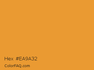 Hex #ea9a32 Color Image