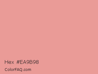 Hex #ea9b98 Color Image