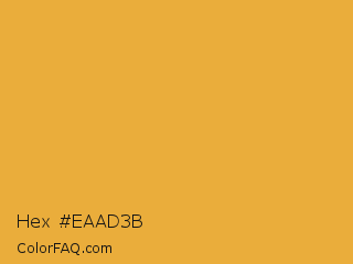 Hex #eaad3b Color Image