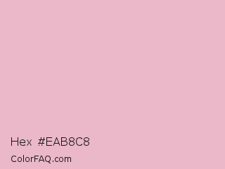 Hex #eab8c8 Color Image