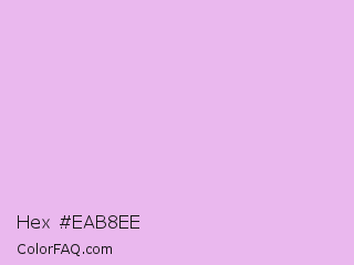 Hex #eab8ee Color Image