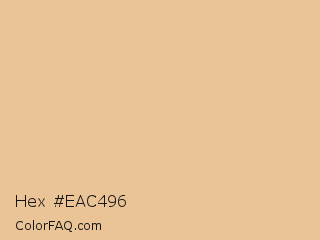 Hex #eac496 Color Image