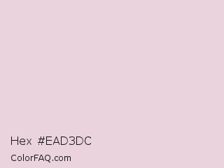 Hex #ead3dc Color Image