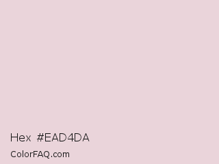 Hex #ead4da Color Image