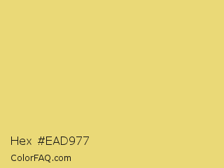 Hex #ead977 Color Image