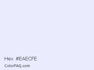 Hex #eaecfe Color Image