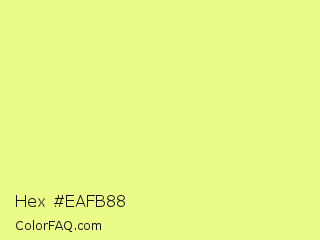 Hex #eafb88 Color Image