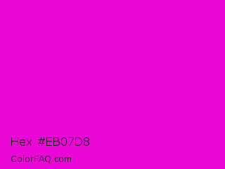 Hex #eb07d8 Color Image