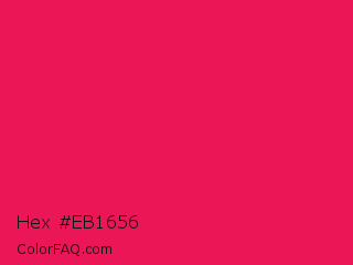 Hex #eb1656 Color Image