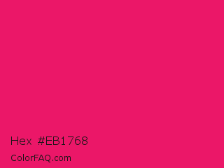 Hex #eb1768 Color Image