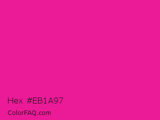 Hex #eb1a97 Color Image