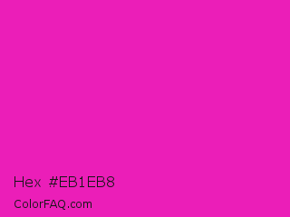 Hex #eb1eb8 Color Image