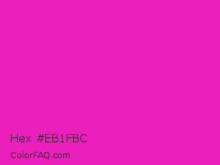 Hex #eb1fbc Color Image
