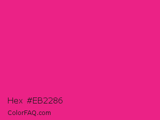Hex #eb2286 Color Image