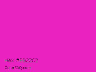 Hex #eb22c2 Color Image