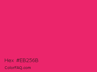 Hex #eb256b Color Image
