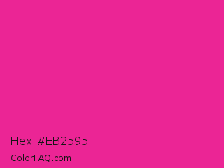 Hex #eb2595 Color Image