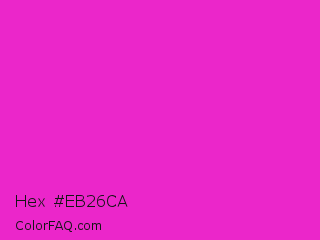 Hex #eb26ca Color Image