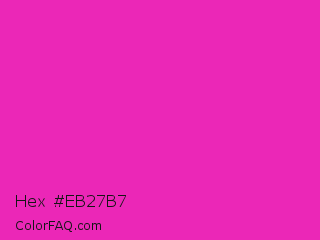 Hex #eb27b7 Color Image