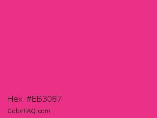 Hex #eb3087 Color Image