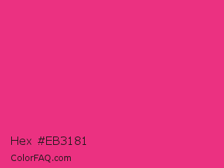 Hex #eb3181 Color Image