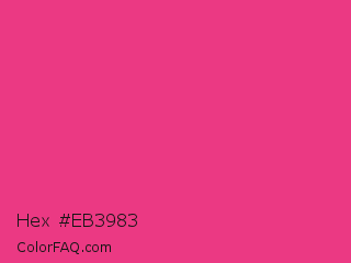 Hex #eb3983 Color Image
