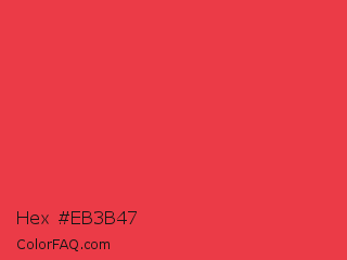 Hex #eb3b47 Color Image