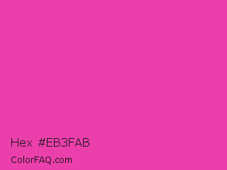 Hex #eb3fab Color Image