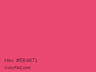 Hex #eb4871 Color Image