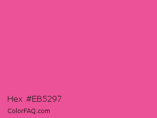 Hex #eb5297 Color Image