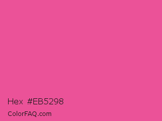 Hex #eb5298 Color Image
