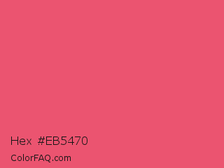 Hex #eb5470 Color Image