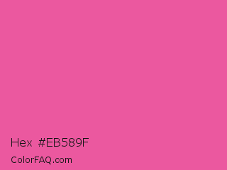 Hex #eb589f Color Image