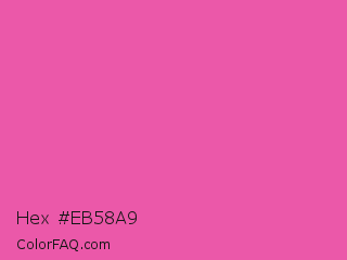 Hex #eb58a9 Color Image