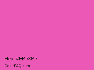 Hex #eb58b5 Color Image