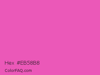 Hex #eb58b8 Color Image