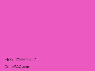 Hex #eb59c1 Color Image