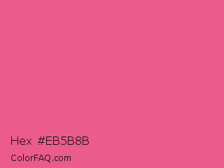 Hex #eb5b8b Color Image