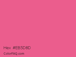 Hex #eb5d8d Color Image
