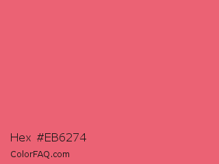 Hex #eb6274 Color Image