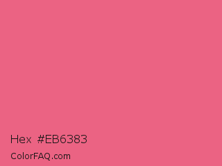 Hex #eb6383 Color Image