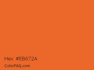 Hex #eb672a Color Image