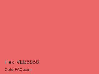 Hex #eb6868 Color Image