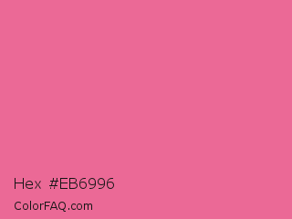 Hex #eb6996 Color Image