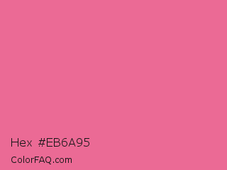 Hex #eb6a95 Color Image