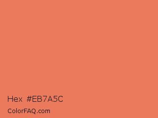 Hex #eb7a5c Color Image