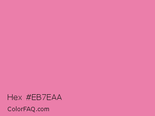 Hex #eb7eaa Color Image